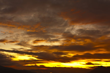 Dusk and downの写真素材