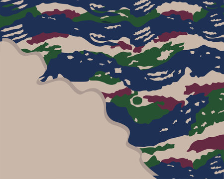 illustration vector graphic design of army background vintageのイラスト素材