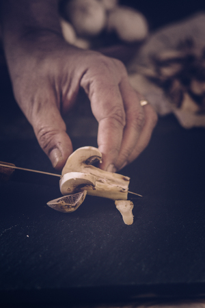 Clean Mushroomsの写真素材