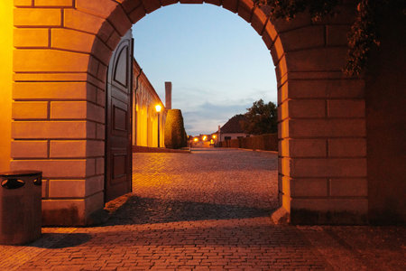 Prague castle archwayのeditorial素材