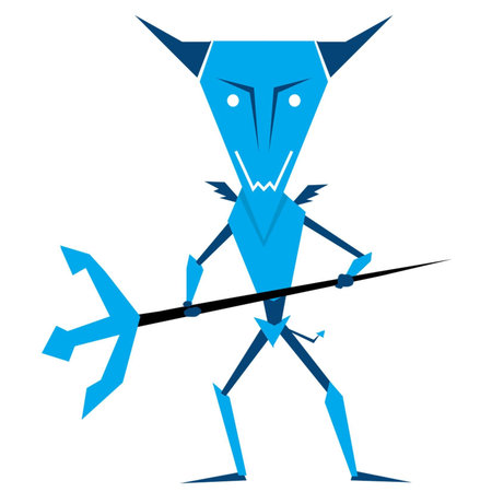 Rainbow of Devils - Blue Devilのイラスト素材