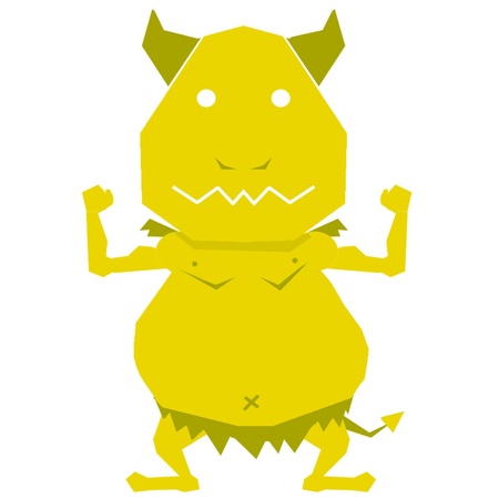 Rainbow of Devils - Yellow Devilのイラスト素材