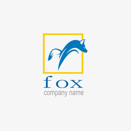 fox animal logoのイラスト素材