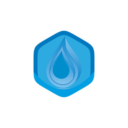 water blue vector icon  for companyのイラスト素材