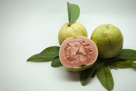 large photo of red guava for treatmentの写真素材