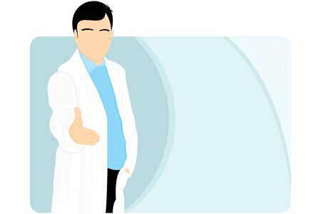 Healthcare medical team workers isolated on backgroundのイラスト素材