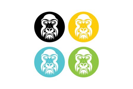 the gorilla angryのイラスト素材