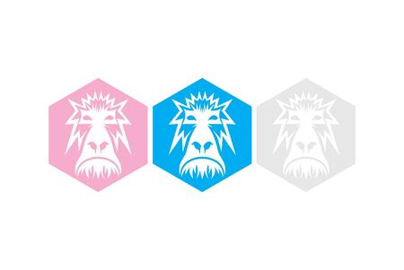 the gorilla angryのイラスト素材