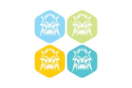 the gorilla angryのイラスト素材