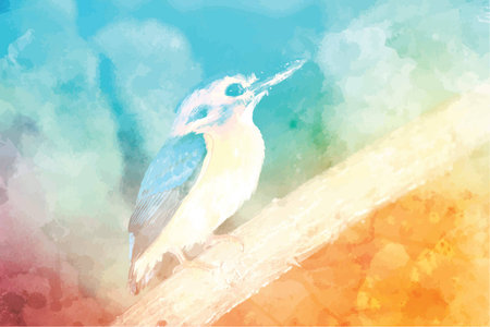 Eastern bluebirdのイラスト素材