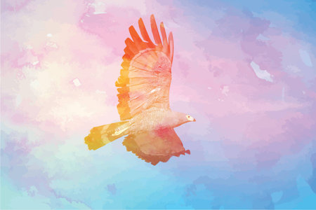 Eagle in flight