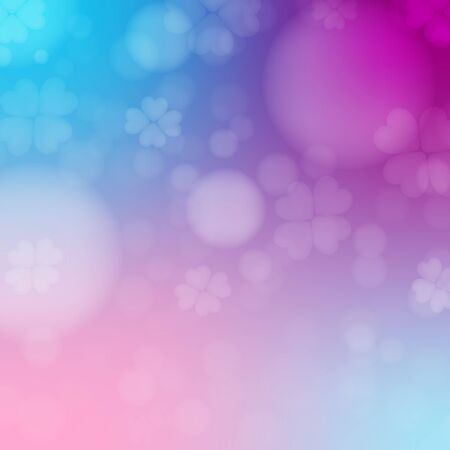 Abstract glowing blurred background, heart bokeh abstract background vector flower design.のイラスト素材