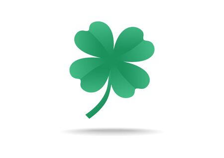 Green shamrock leaf with concept vector background. You can use shamrock leaf to design banner websites, mobile phones, and celebration Irish Holiday.のイラスト素材