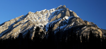 Cascade Mountain at sunrise near Banff, Alberta, Canada