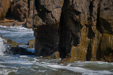 Sea water, rocks and their action