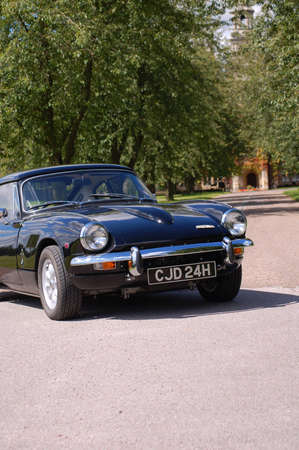 British classic sports car 1960s 60s black Triumph GT6 Spitfireのeditorial素材