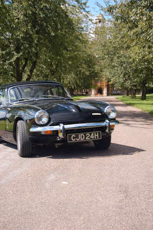 British classic sports car 1960s 60s black Triumph GT6 Spitfireのeditorial素材