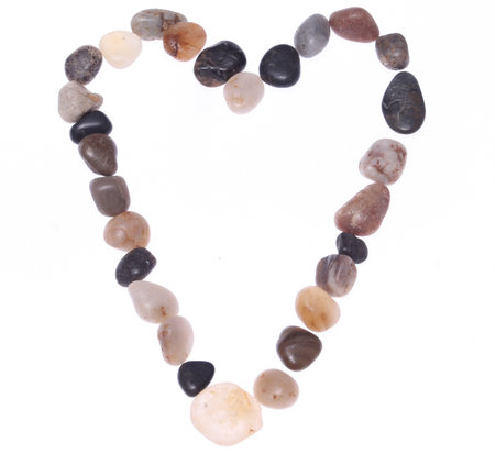 Pebble Heartの写真素材