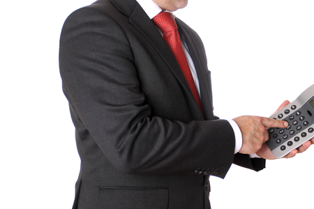 Man wearing a business suitの写真素材