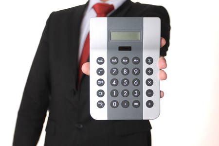 Man wearing a business suitの写真素材