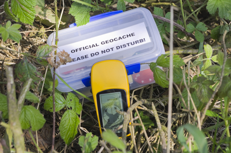 Geocache and GPS Deviceの写真素材
