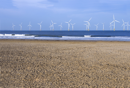 North Sea Wind Farmの写真素材