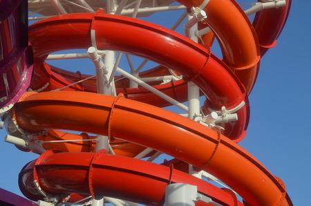 Cruise Ship Water Slideの写真素材