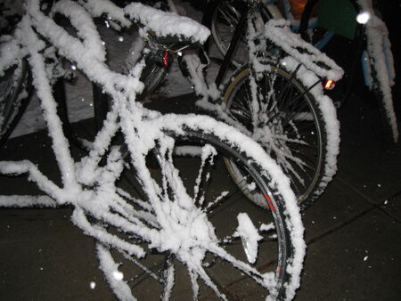 Frozen Bikesの写真素材