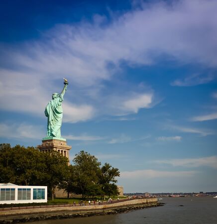 the Statue of Liberty, New York.の写真素材