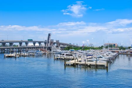 Boats parking in pier.の写真素材