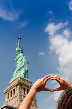The Statue of Libertyの写真素材