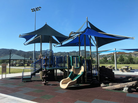 Empty playground in southern California due to Covid-19