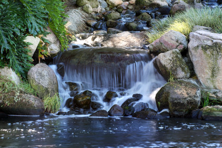 The beautiful Redhawk waterfall in Temecula, Califronia 2の写真素材