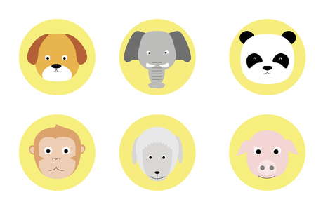 animal faceのイラスト素材