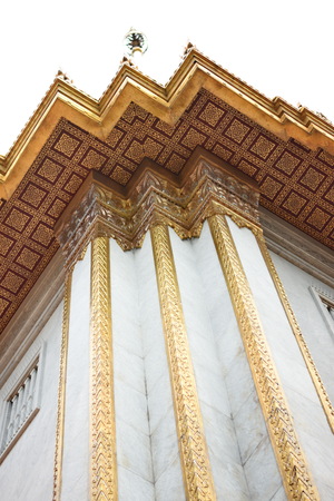 Golden Roof in the Temple , Bangkok , Thailandの写真素材