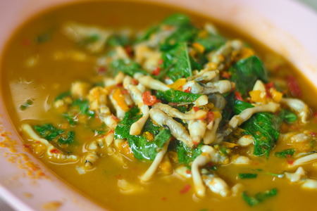 Spicy Stir Fried Shellの写真素材