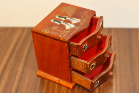 wooden wardrobeの写真素材