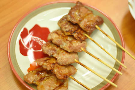 Grilled Pork and Sticky Riceの写真素材