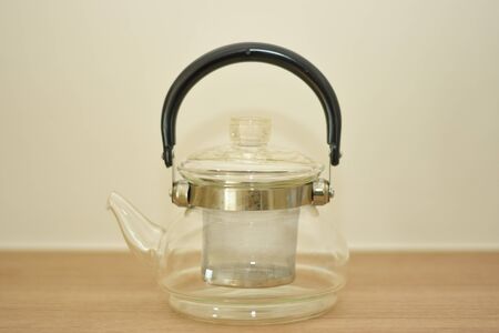 Beautiful Glass Tea Potの写真素材