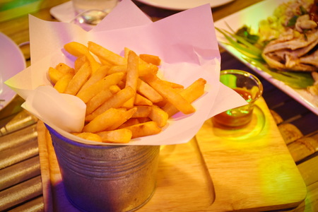 French Fries Top Viewの写真素材