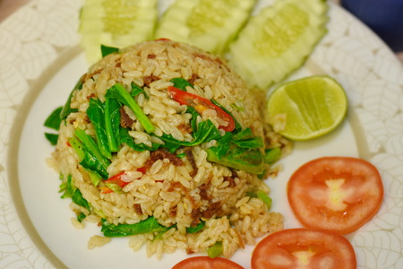 Fried Rice top Viewの写真素材