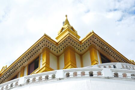 Golden Roof in Thai Temple , Bangkok , Thailandの写真素材