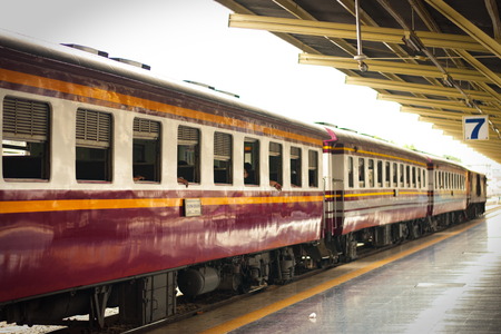 Train Station in Bangkok , Thailandの写真素材
