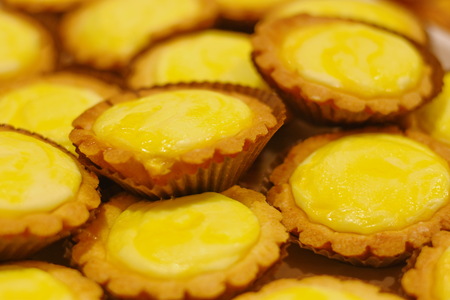Egg Custard Tartの写真素材