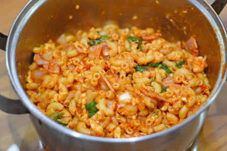 Macaroni with Tomato Sauceの写真素材