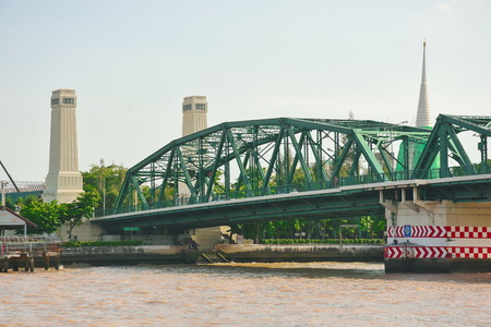 Memorial Bridge is a Bridge Crossing the River in Bangkok, Thailand.の写真素材