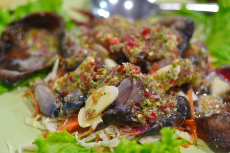 Pickled Spicy Crabの写真素材