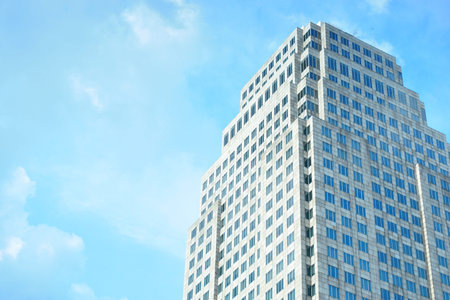 Beautiful Building Blue Sky in Bangkok , Thailand