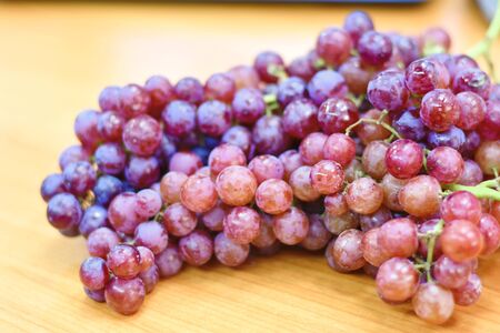Grapes Fruit on the Tableの写真素材