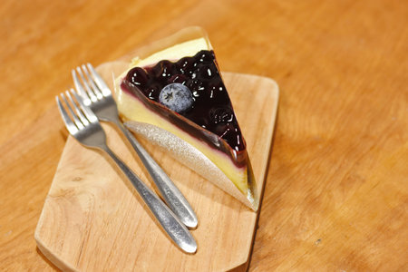 Blueberry Cheese Cakeの写真素材